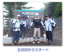 五合目からスタート
