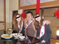 両手に花